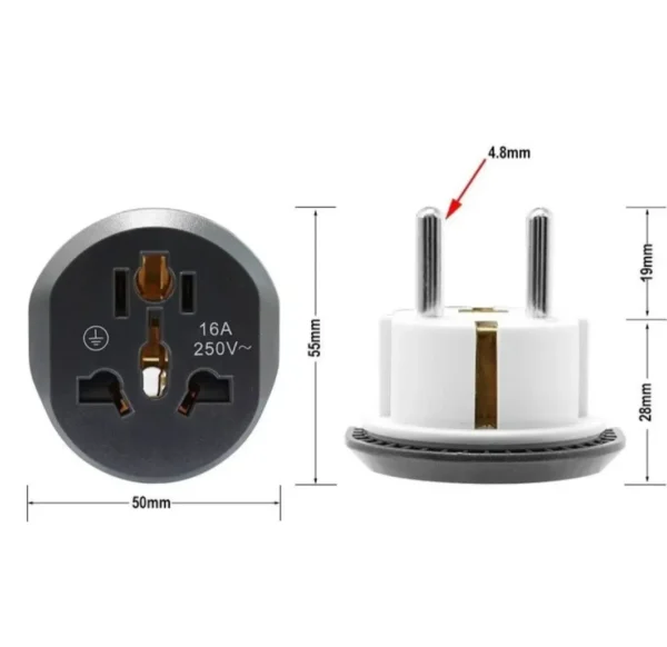 Buy Multi-Function Universal Travel Adapter – US, UK, EU Plug Compatibility for Global Use - Image 6