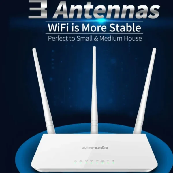 Buy F3 WiFi Router – 300Mbps 3-Antenna Wireless Router (New Box Packed) - Image 5